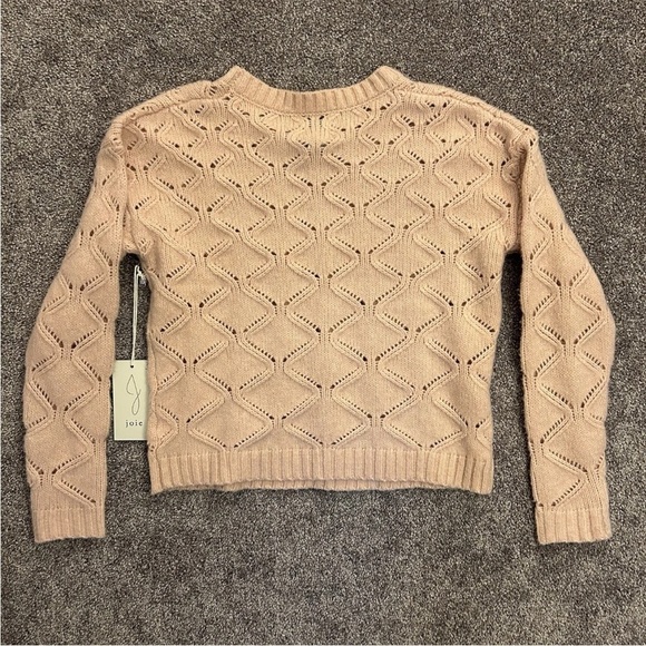 JOIE Women's Long Sleeve Pullover Sweater Pink Crew Neck Stretch Size XS - NWT - Picture 6 of 11